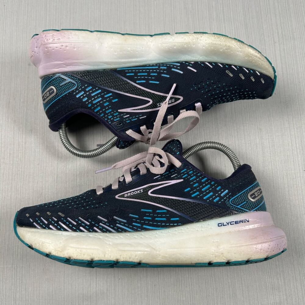 Brooks Glycerin 20 Womens Size 8 Blue Athletic Running & Jogging Shoes